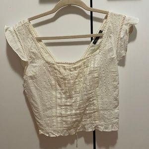 Bershka Eyelet Top